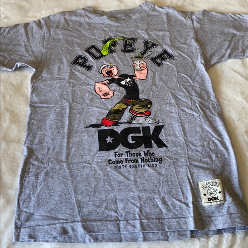 DGK x Popeye Gray Graphic Tee - Men's Casual Top